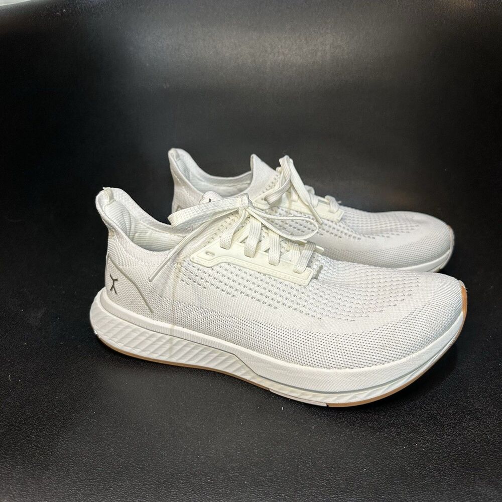 Flux Womens's White Low Top Lace-Up Athletic Sneakers w/ Rubber Outsole US 9 - Picture 4 of 11